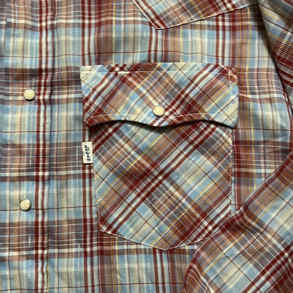 Vintage Levi’s ranch shirt with gold lame - Picture 2 of 5